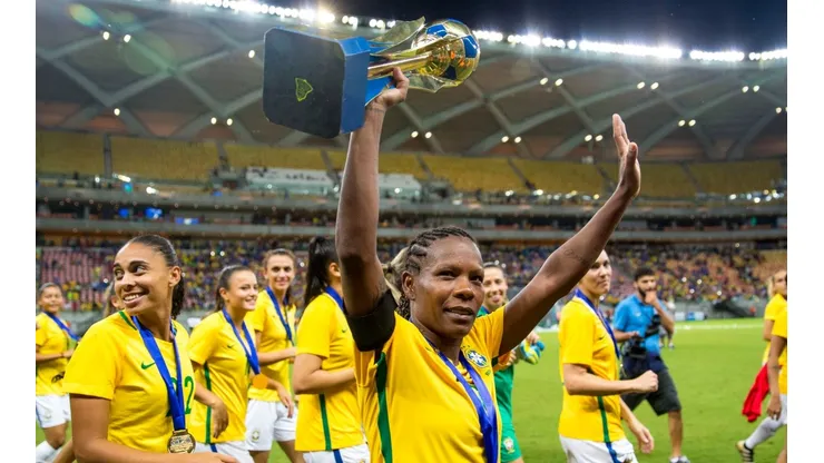 Jogadora Formiga que se despede da selecao brasileira feminina de futebol