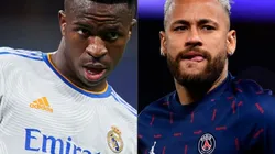 Foto: Sylvain Lefevre/Jose Breton/Pics Action/NurPhoto via Getty Images/ Vini Jr. x Neymar: Onde assistir AO VIVO o duelo entre Real Madrid x PSG pela Champions League