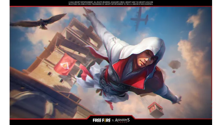 Free Fire recebe evento temático de Assassin's Creed com skins gratuitas