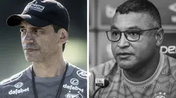 Montagem: fotos de Ivan Storti/SFC e Lucas Uebel/Grêmio - Bustos reprovou Daniel Guedes e Roger pode ganhar novo LD para a temporada