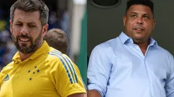 Foto Paulo Pezzolano: Alessandra Torres/AGIF e Foto Ronaldo: Fernando Moreno/AGIF | Reforço da 'era R9' está há mais de um mês sem jogar pelo Cruzeiro