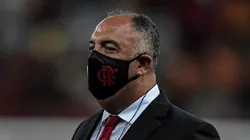 Marcos Braz foi pressionado pela torcida do Flamengo (Foto: Thiago Ribeiro/AGIF)