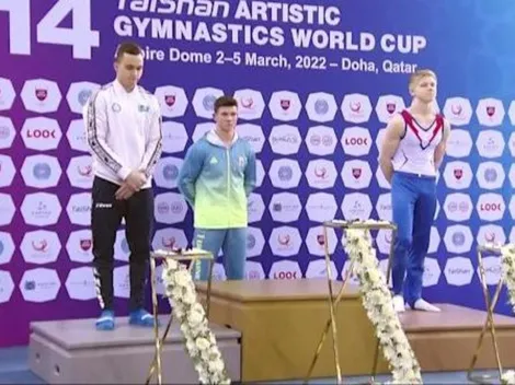 Ginasta russo será investigado por usar símbolo de guerra no pódio ao lado de ucraniano