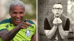 Foto: Montagem de Cesar Greco e Reprodução/TV Band - Deyverson aumentou a zoeira para cima de Neto nas redes sociais
