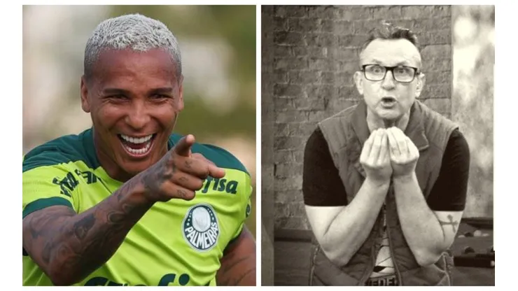Foto: Montagem de Cesar Greco e Reprodução/TV Band - Deyverson aumentou a zoeira para cima de Neto nas redes sociais