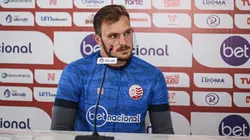 Foto: (Flickr Oficial Náutico/Tiago Caldas/CNC) - Lucas Perri concedeu entrevista coletiva no Náutico nesta terça (1)