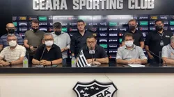 Foto: Reprodução Ceará SC/YouTube | Robinson de Castro faz pronunciamento após eliminação no Estadual