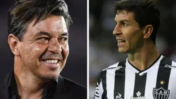 Montagem: fotos de Marcelo Endelli/Getty Images e Fernando Moreno/AGIF - José Manuel López, alvo do Palmeiras, está na mira de Gallardo e é fã de Nacho Fernández