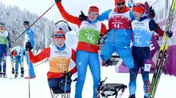 Foto: Getty Images - Atletas russos nas paralimpíadas de 2018