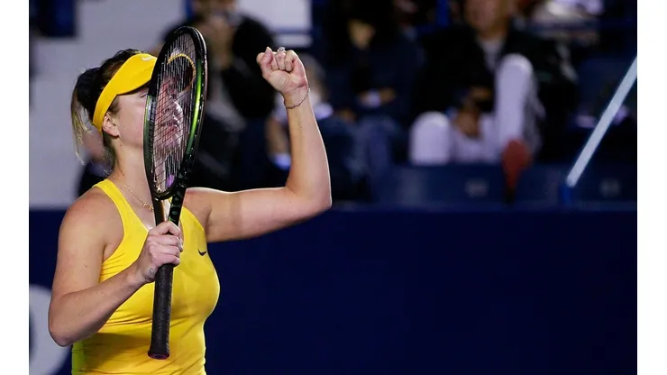 Gonzalo Gonzalez/Jam Media/Getty Images - Elina Svitolina comemora vitória