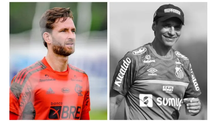 Montagem: fotos de Alexandre Vidal/CRF e Pedro Ernesto Guerra Azevedo/Santos