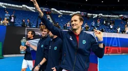 Medvedev, hoje número 1 do mundo, liderou o time russo na conquista da ATP Cup, de 2021