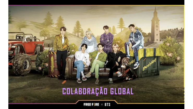 BTS é o novo embaixador global do Free Fire