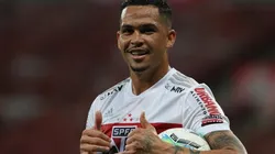 Foto: Rubens Chiri / saopaulofc.net - Luciano chamou a atenção em comemoração de golaço de Calleri contra o Água Santa