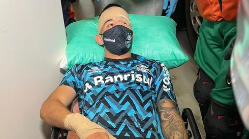 Foto: Reprodução/ Grêmio | Villasanti ficou no hospital em observação durante a noite e foi liberado após reavaliação