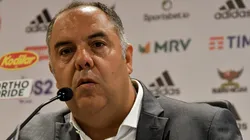 Foto: (Thiago Ribeiro/AGIF) - Marcos Braz, vice-presidente de futebol do Flamengo, foi cobrado por torcedores na web após a polêmica