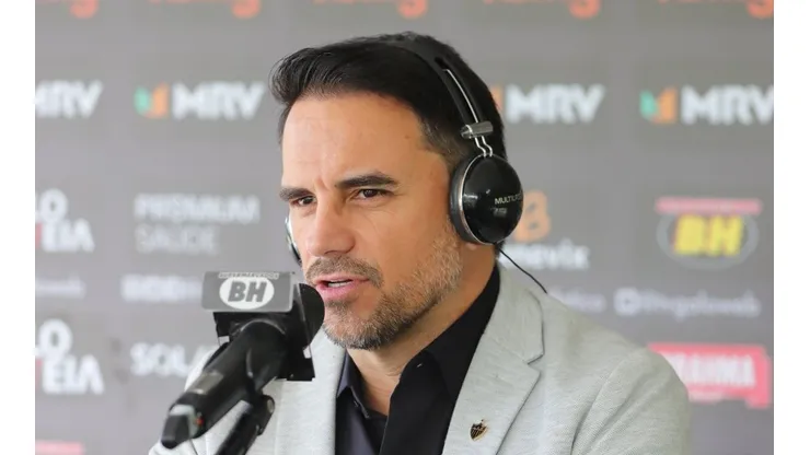 Foto: Pedro Souza / Agência Galo / Atlético - Caetano foi informado sobre situação de atacante monitorado pela MLS