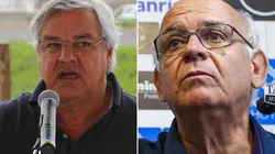 Fotos: Lucas Uebel/Grêmio/Divulgação - Odone e Romildo Bolzan: ex-presidente criticou gestão do atual mandatário gremista