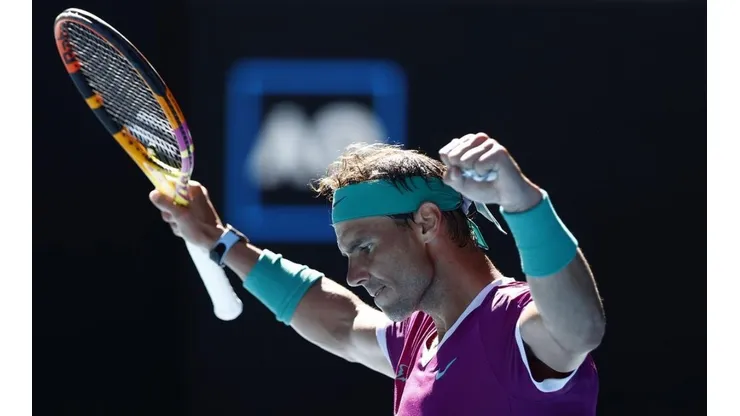 Foto: Getty Images - Rafael Nadal comemora vitória sobre Yannick Hanfmann.