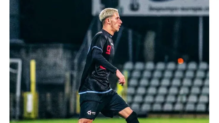 Cortesia Assessoria de Imprensa C2 Sports - Arthur em atuação no campeonato belga