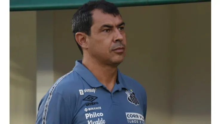 Foto: Ivan Storti/Santos FC/Divulgação - Carille: defendeu o atacante, que atuou em função diferente