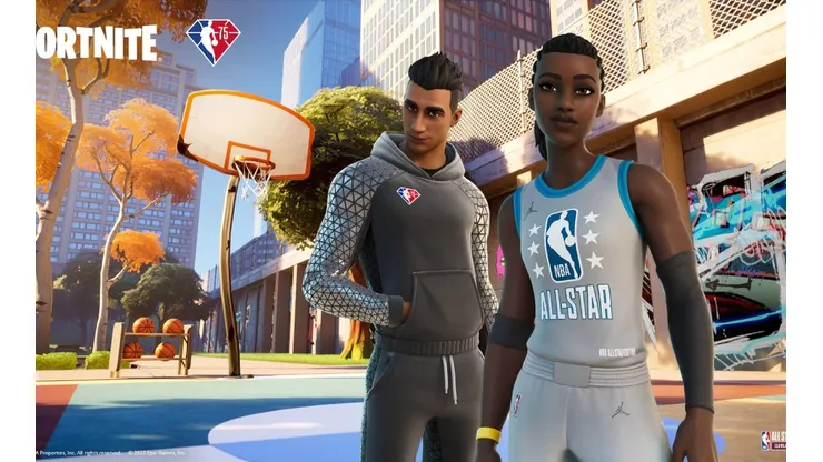 Fortnite lança skins celebrando o aniversário de 75 anos da NBA e All-Star 2022
