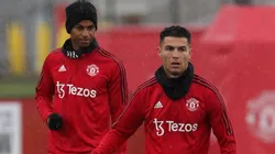 Foto: Divulgação/MUFC - Segundo tablóide inglês, Cristiano Ronaldo e Maguire teriam entrado em atrito por faixa de capitão