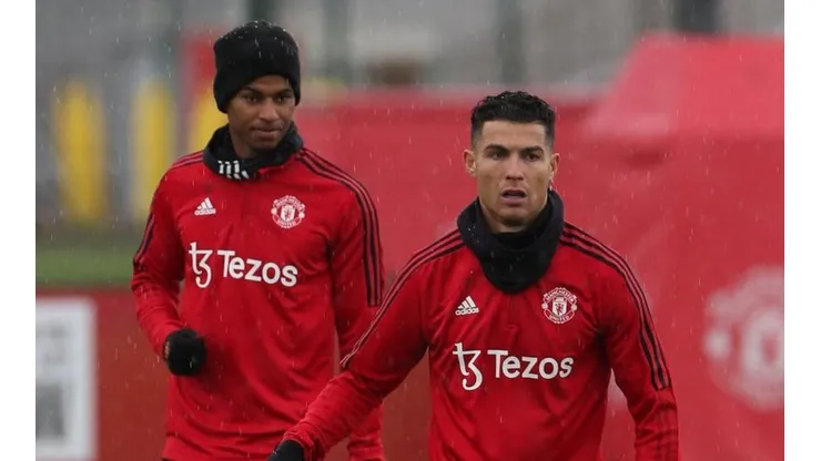 Foto: Divulgação/MUFC - Segundo tablóide inglês, Cristiano Ronaldo e Maguire teriam entrado em atrito por faixa de capitão