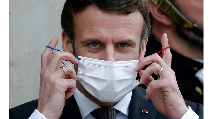 Getty Images/Chesnot/Colaborador - Presidente francês em evento político na França