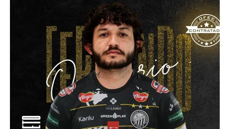 Foto: (Site Oficial Operário Ferroviário/Divulgação) - Fernando Neto é o mais novo reforço do Operário para a temporada 2022