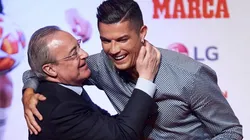 - Florentino ao lado de CR7