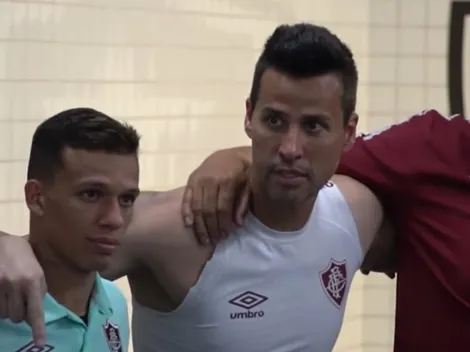 Fábio fala firme e 'inflama' vestiário do Fluminense em vídeo de bastidores