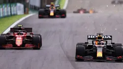 Foto: Getty Images - Verstappen chegou a cair para terceiro na Sprint Qualifying, e terminou em segundo.