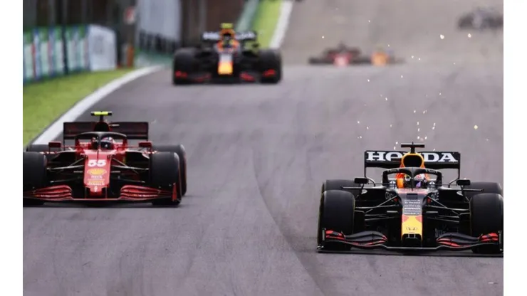 Foto: Getty Images - Verstappen chegou a cair para terceiro na Sprint Qualifying, e terminou em segundo.