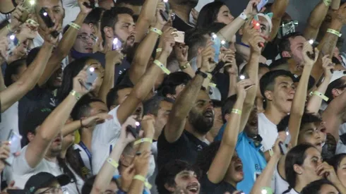 Torcida do Santos pede menino da vila com titular (Foto: Fernanda Luz/AGIF)
