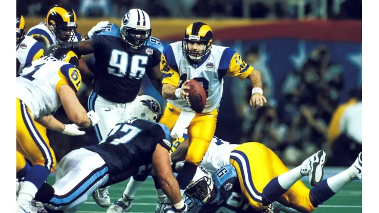 Foto site oficial da NFL - Imagem da conquista do Super Bowl XXXIV pelos Rams