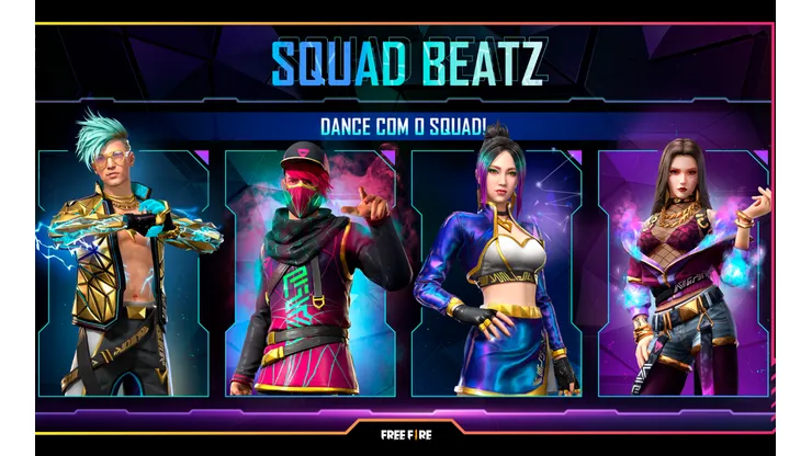 Free Fire: novidades do Squad BEATz chegam no game em 12 de fevereiro