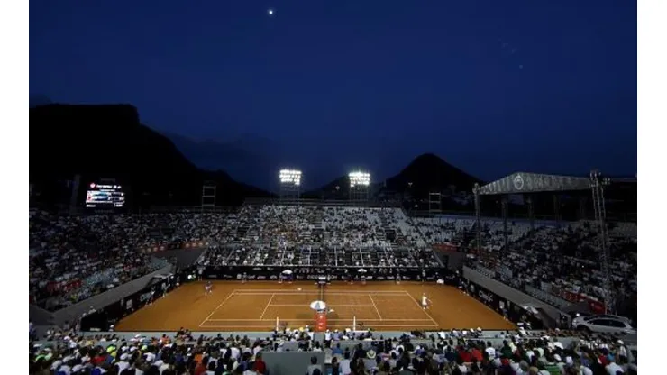Quadra principal do Rio Open, no Jockey Club