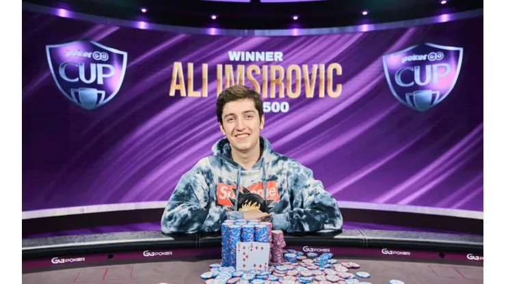Ali Imsirovic venceu de novo um high roller de poker (Foto: Divulgação site oficial PokerGO)