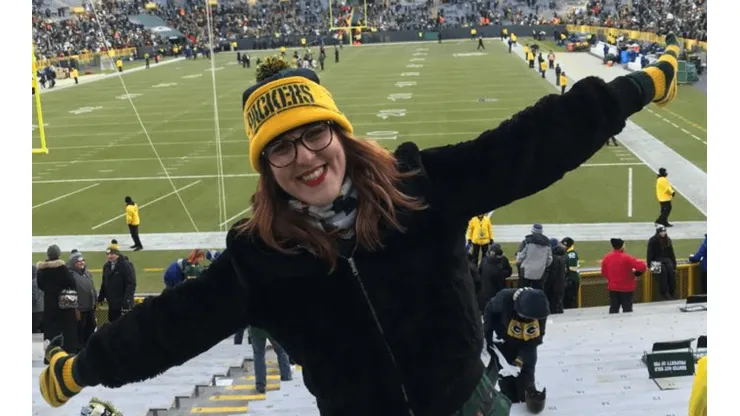 Arquivo pessoal Мia Mastrocolo - Mia é torcedora fanática dos Packers