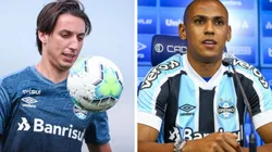 Foto: Montagem de Lucas Uebel/Grêmio - Geromel e Bruno Alves foram alguns que irritaram Mancini por lentidão no jogo contra Guarany-RS