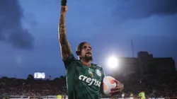 Ettore Chiereguini/AGIF. Felipe Melo em comemoração da Libertadores 2021, conquistada pelo Palmeiras