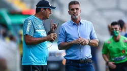 Foto: Lucas Uebel/Grêmio/Divulgação - Mancini: mantido no cargo mesmo depois do rebaixamento