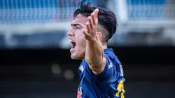 Diogo Reis/AGIF. Tomás Cuello em partida pelo RB Bragantino, no Campeonato Brasileiro 2021