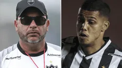 Fotos: Pedro Souza / Atlético / Divulgação - El Turco e Echaporã: técnico minimizou erro do jovem atacante