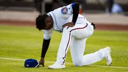 John E. Moore III/Getty Images - Geraldo Perdomo, do Amarillo Poodles