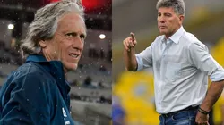 Fotos Jorge Jesus e Renato Gaúcho: Thiago Ribeiro/AGIF | Corinthians vai em busca de técnico