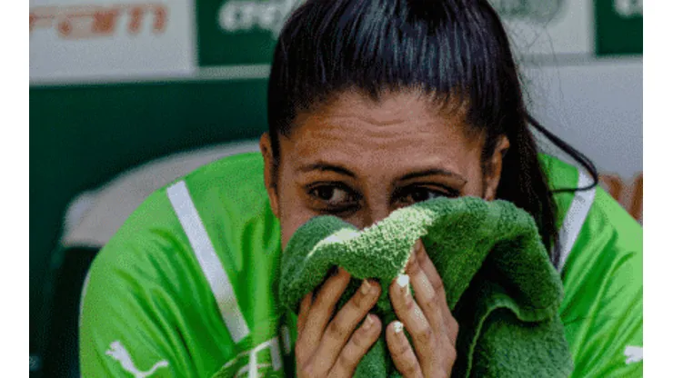 Jully com a camisa do Palmeiras (Foto: Arquivo da jogadora)