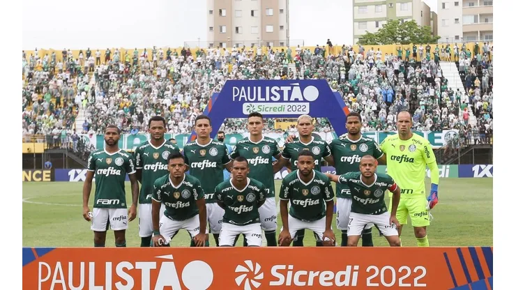 Palmeiras x Água Santa: equipe palmeirense que enfrentou o São Bernardo (Foto: Cesar Greco/ SE Palmeiras))