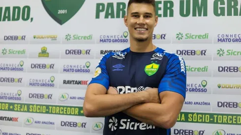 Vinicius Barreta foi anunciado no Cuiabá (Foto: AssCom Dourado)